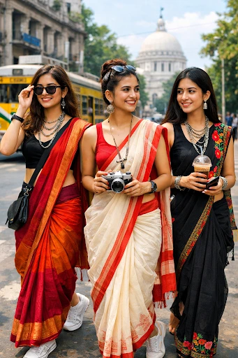 Young women in Kolkata