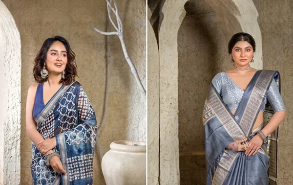 Indian women showcasing elegant saree draping styles and traditional fashion looks
